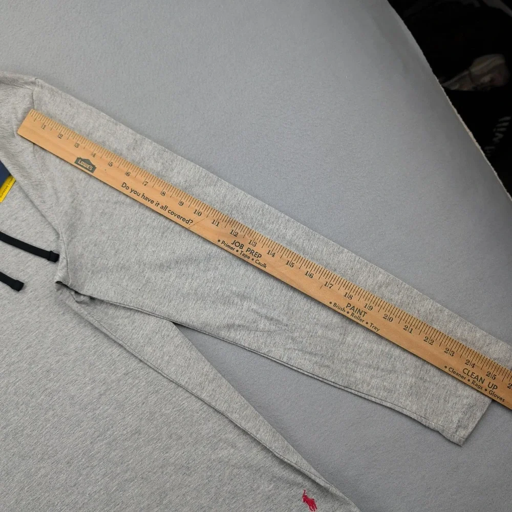 Polo Ralph Lauren Hoodie Mens Medium Gray‎ Supreme Comfort Lightweight Pullover